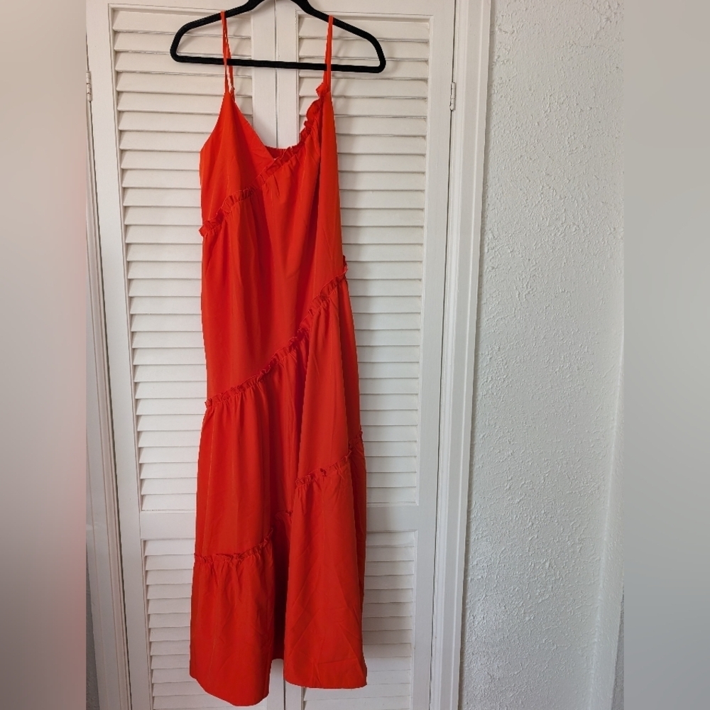 Ces Femme Vibrant Orange Maxi Dress